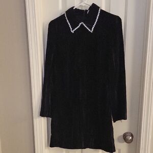 Zara Black Velvet Dress